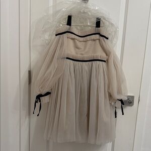 Elegant Cream Kids Formal Dress